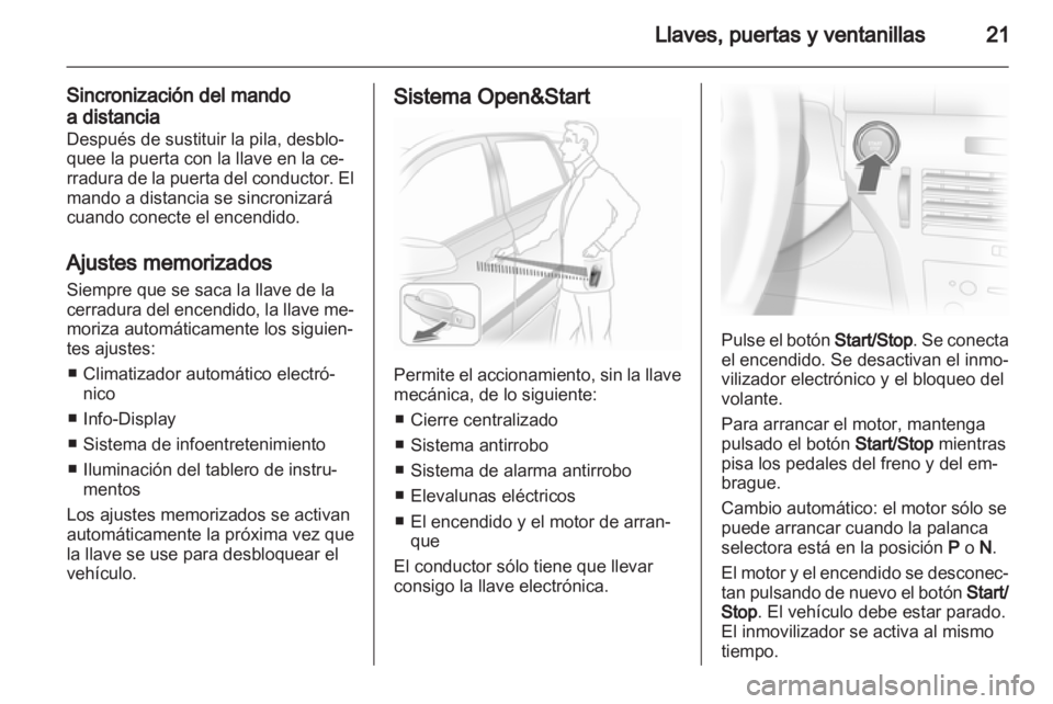 OPEL ASTRA H 2010.5  Manual de Instrucciones (in Spanish) 
