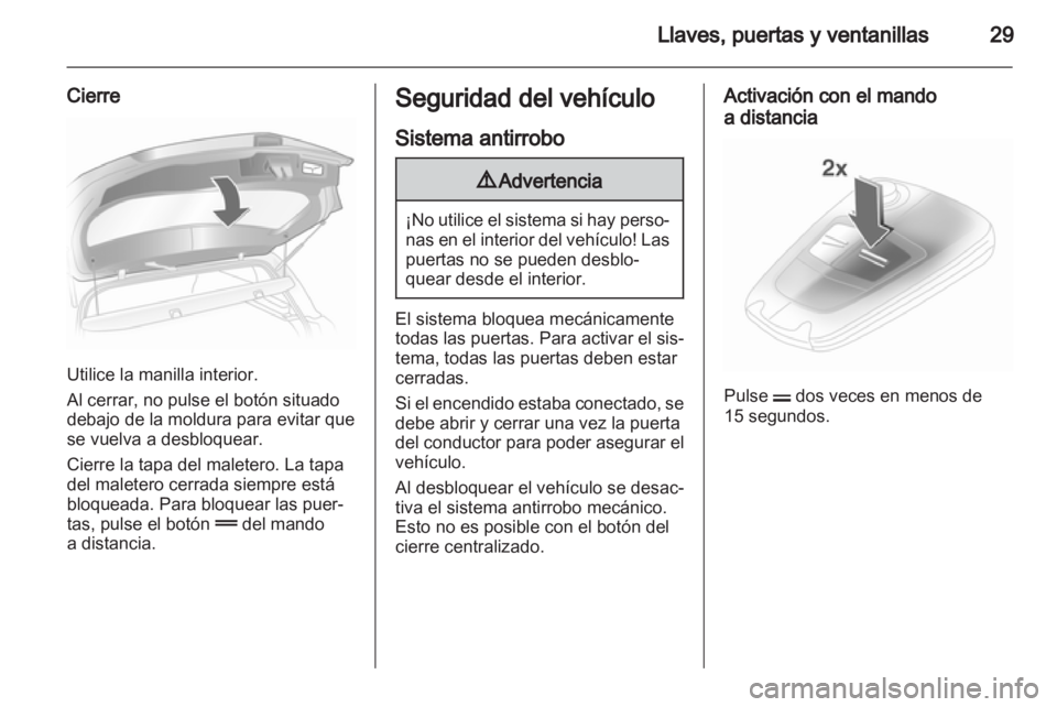 OPEL ASTRA H 2010.5  Manual de Instrucciones (in Spanish) 