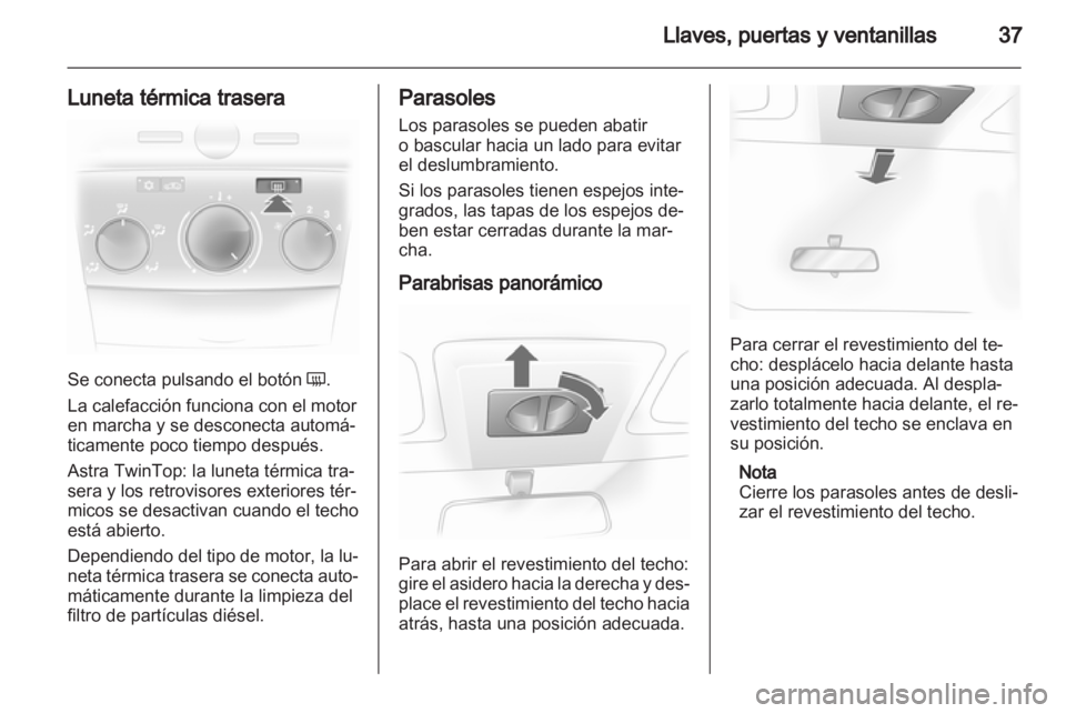 OPEL ASTRA H 2010.5  Manual de Instrucciones (in Spanish) 