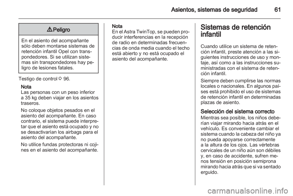 OPEL ASTRA H 2010.5  Manual de Instrucciones (in Spanish) 