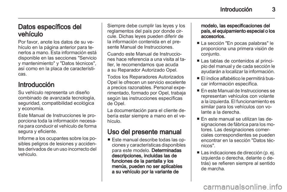 OPEL ASTRA H 2011  Manual de Instrucciones (in Spanish) 