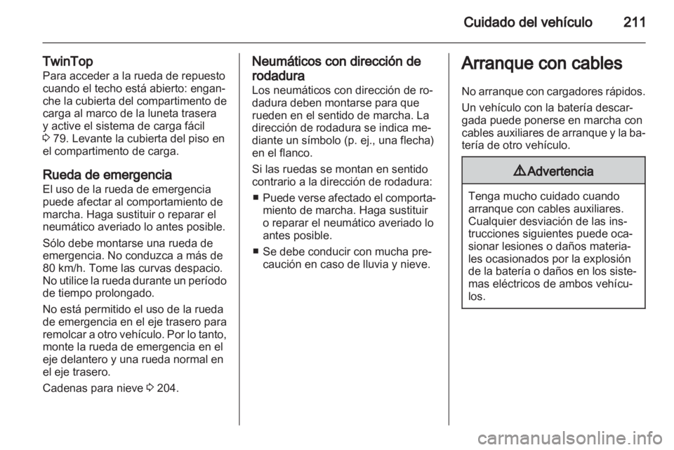 OPEL ASTRA H 2011  Manual de Instrucciones (in Spanish) 