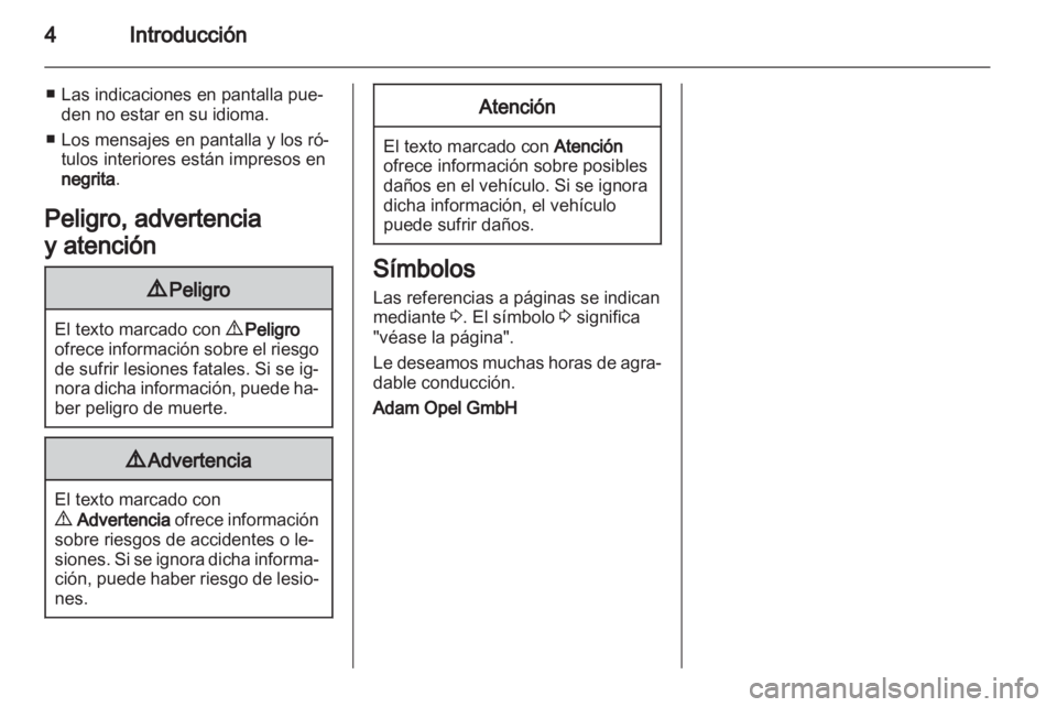 OPEL ASTRA H 2011  Manual de Instrucciones (in Spanish) 