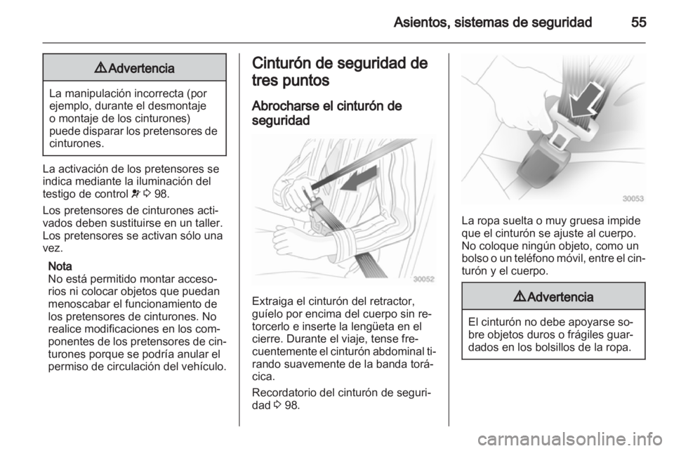 OPEL ASTRA H 2011  Manual de Instrucciones (in Spanish) 