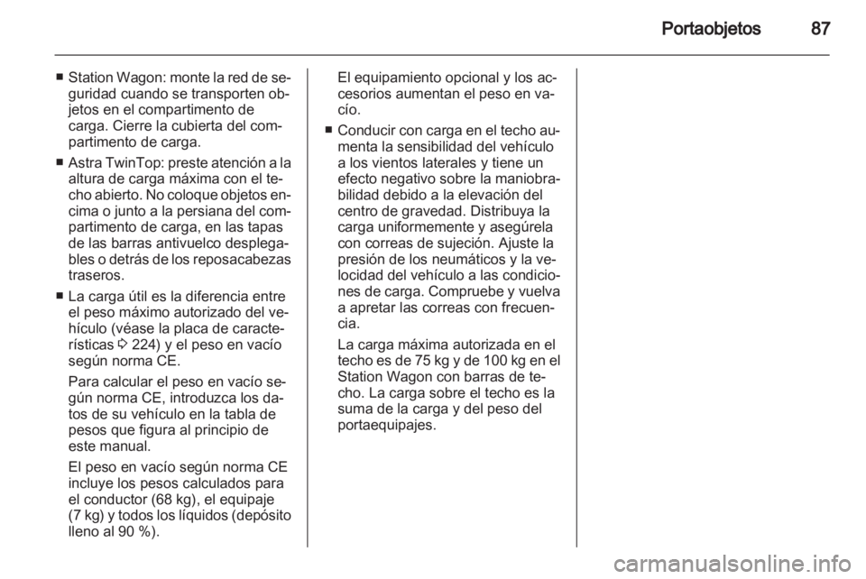 OPEL ASTRA H 2011  Manual de Instrucciones (in Spanish) 