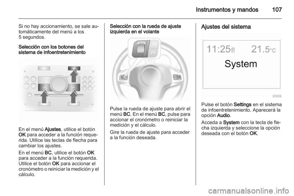 OPEL ASTRA H 2011.5  Manual de Instrucciones (in Spanish) 