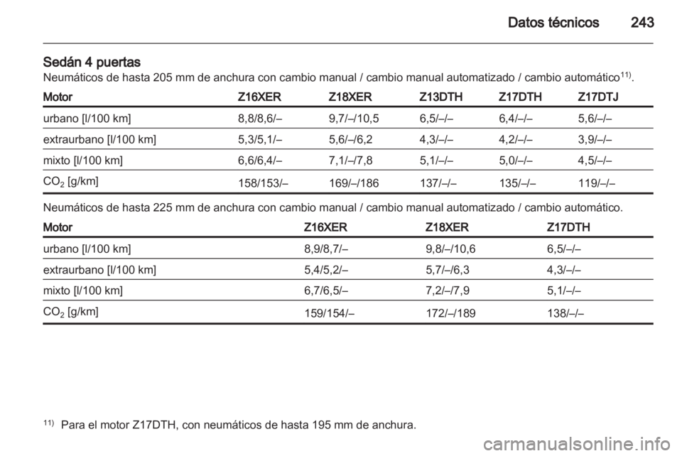 OPEL ASTRA H 2011.5  Manual de Instrucciones (in Spanish) 