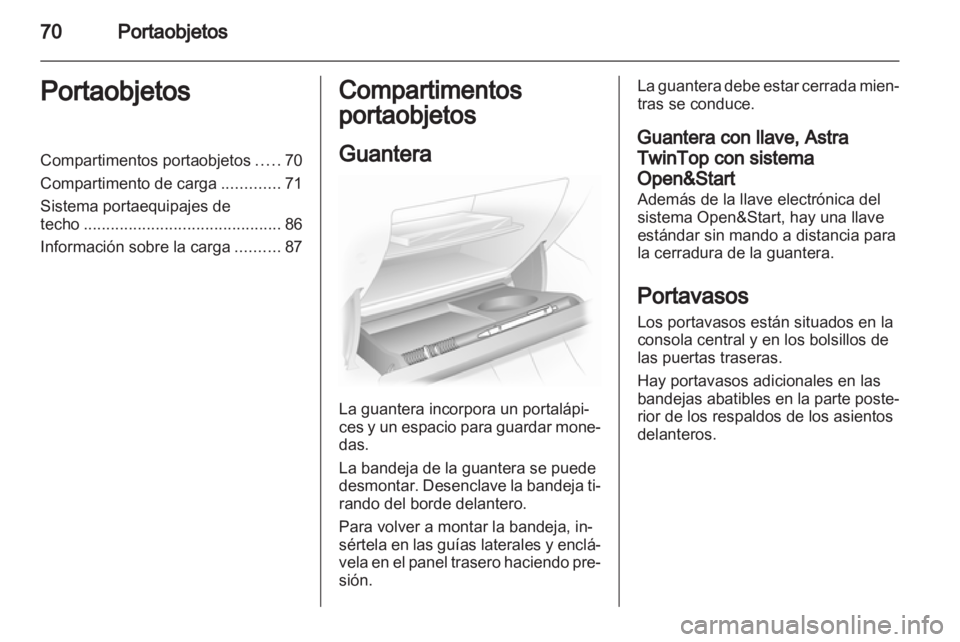 OPEL ASTRA H 2011.5  Manual de Instrucciones (in Spanish) 