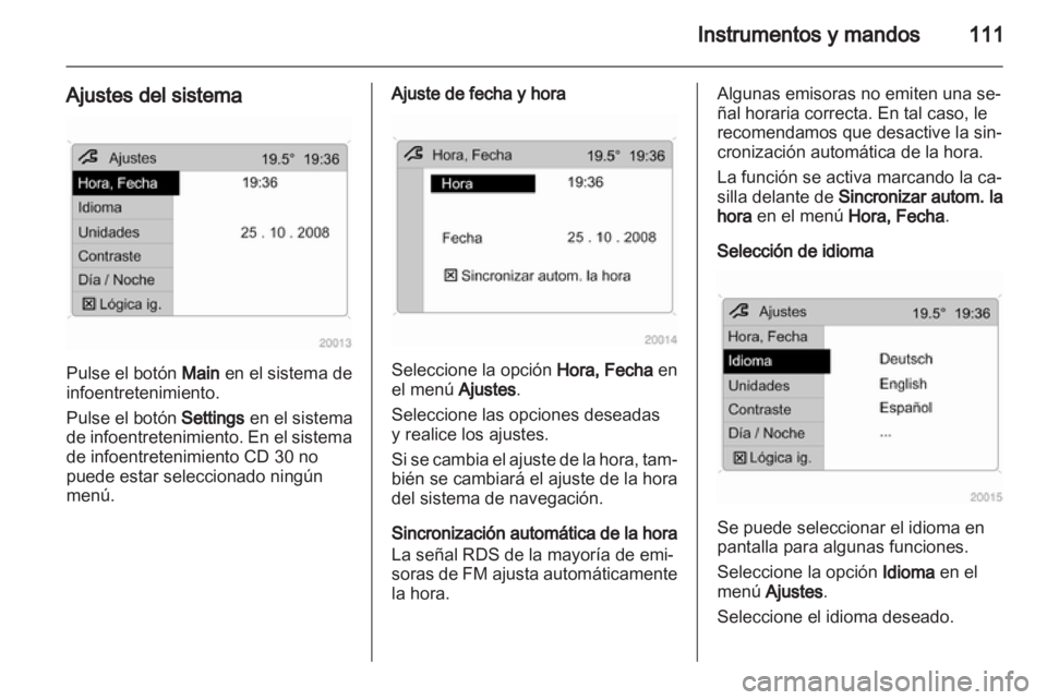 OPEL ASTRA H 2012  Manual de Instrucciones (in Spanish) 