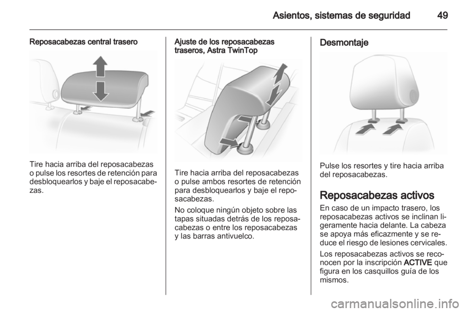 OPEL ASTRA H 2012  Manual de Instrucciones (in Spanish) 