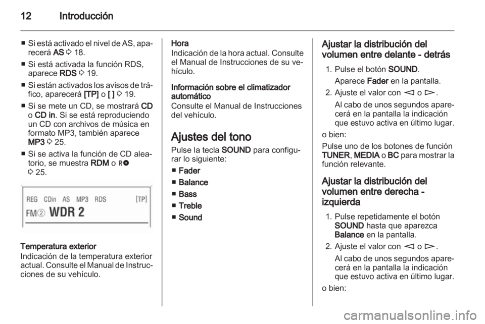 OPEL ASTRA H 2013  Manual de infoentretenimiento (in Spanish) 