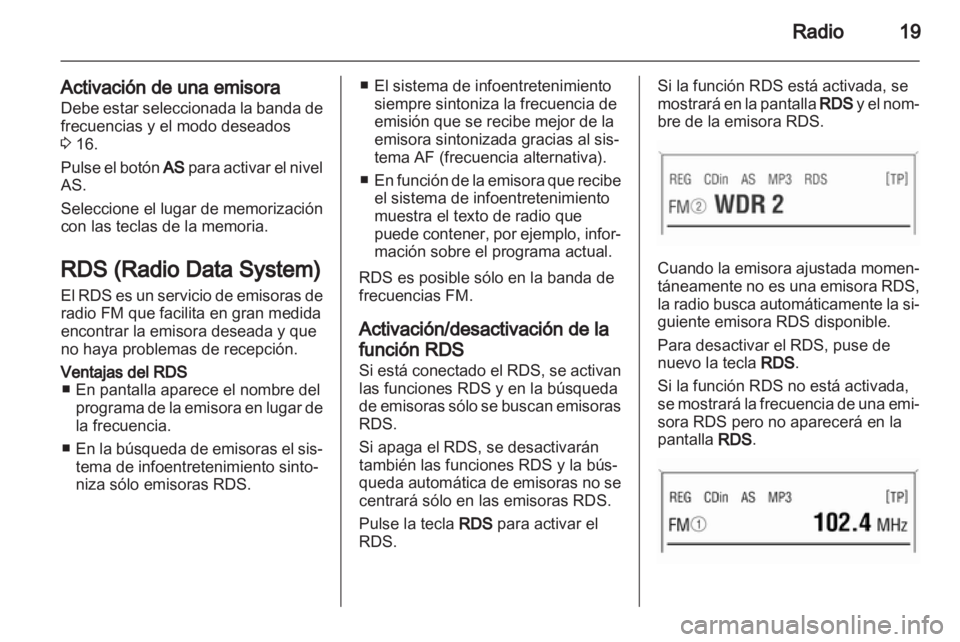 OPEL ASTRA H 2013  Manual de infoentretenimiento (in Spanish) 