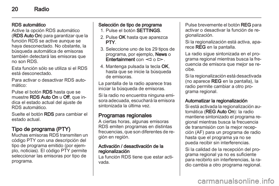 OPEL ASTRA H 2013  Manual de infoentretenimiento (in Spanish) 