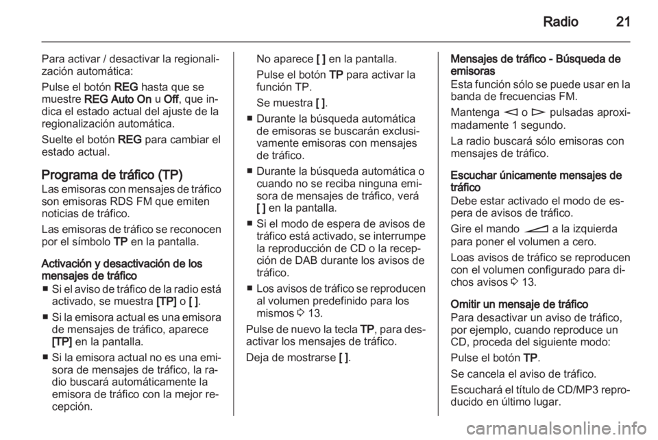 OPEL ASTRA H 2013  Manual de infoentretenimiento (in Spanish) 