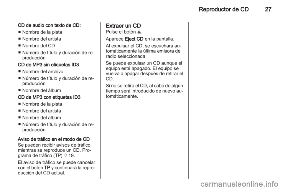 OPEL ASTRA H 2013  Manual de infoentretenimiento (in Spanish) 