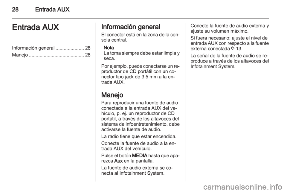 OPEL ASTRA H 2013  Manual de infoentretenimiento (in Spanish) 