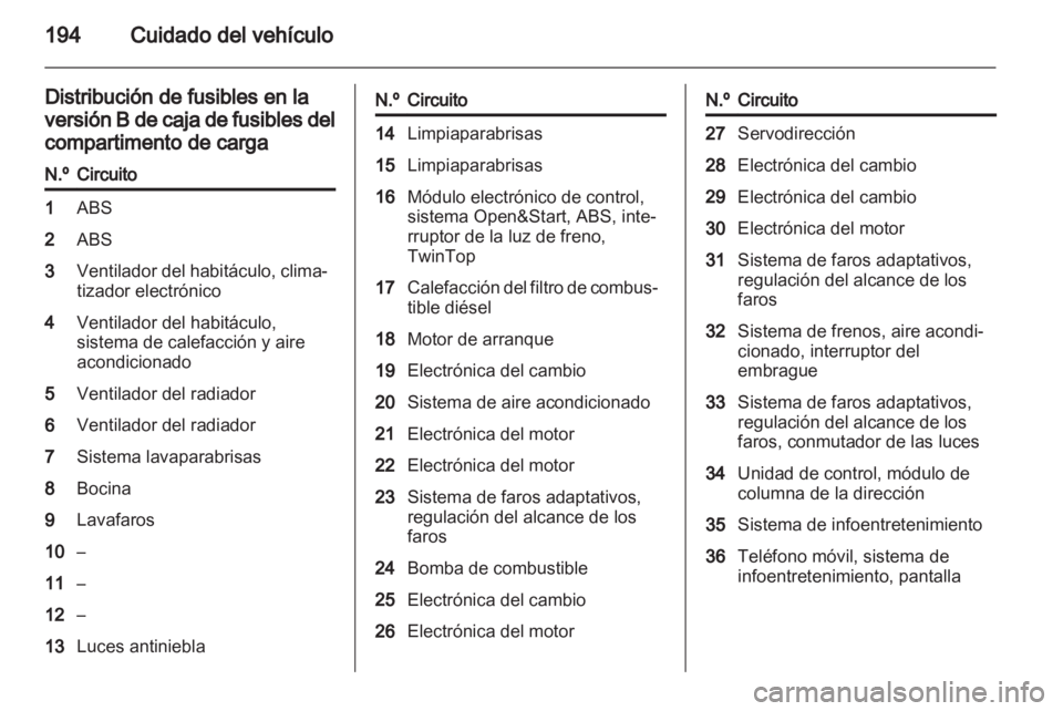 OPEL ASTRA H 2013  Manual de Instrucciones (in Spanish) 