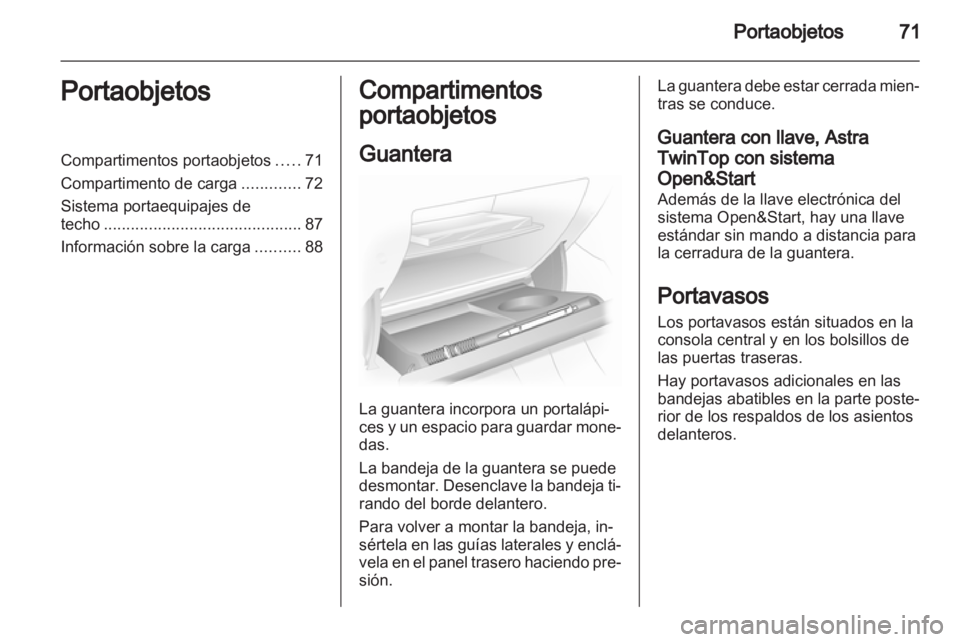 OPEL ASTRA H 2013  Manual de Instrucciones (in Spanish) 