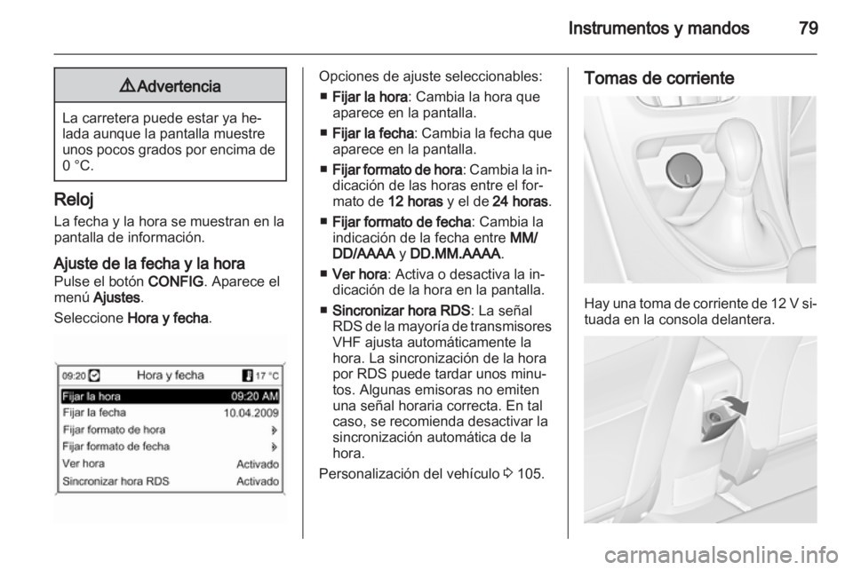 OPEL ASTRA J 2010.5  Manual de Instrucciones (in Spanish) 