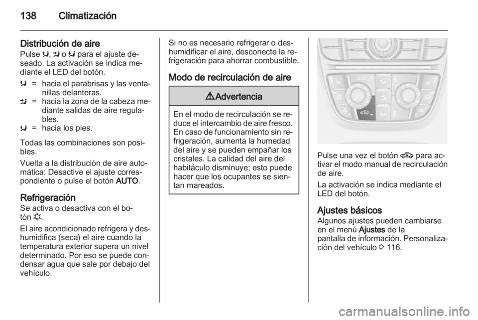 OPEL ASTRA J 2011  Manual de Instrucciones (in Spanish) 