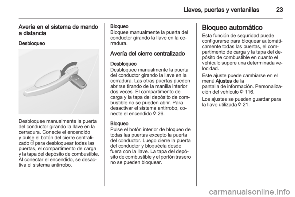 OPEL ASTRA J 2011  Manual de Instrucciones (in Spanish) 