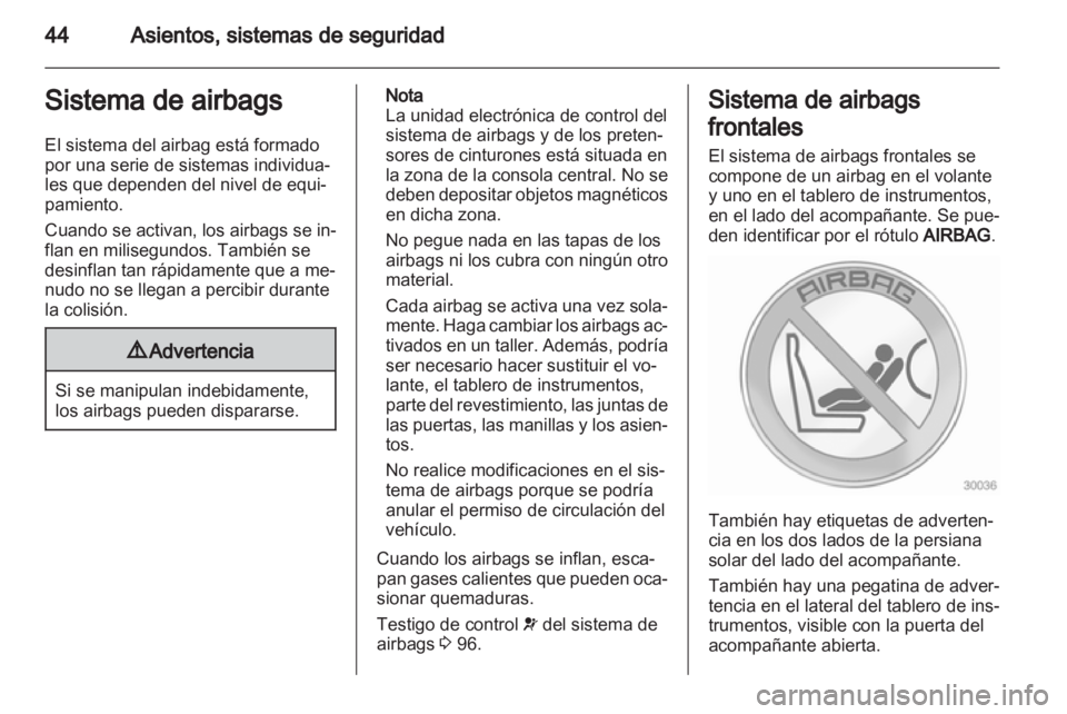 OPEL ASTRA J 2011  Manual de Instrucciones (in Spanish) 