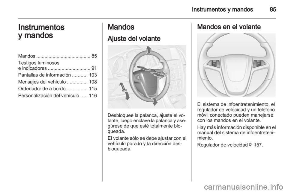 OPEL ASTRA J 2011  Manual de Instrucciones (in Spanish) 
