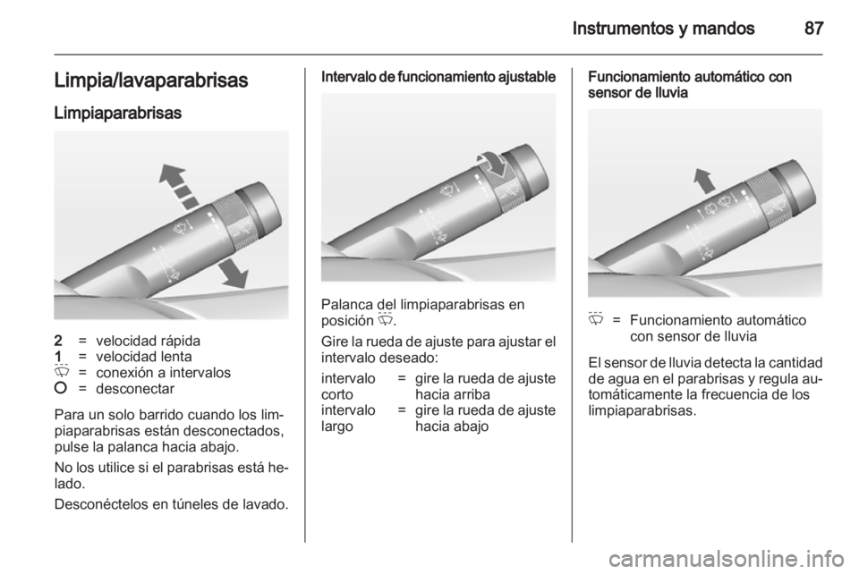 OPEL ASTRA J 2011  Manual de Instrucciones (in Spanish) 