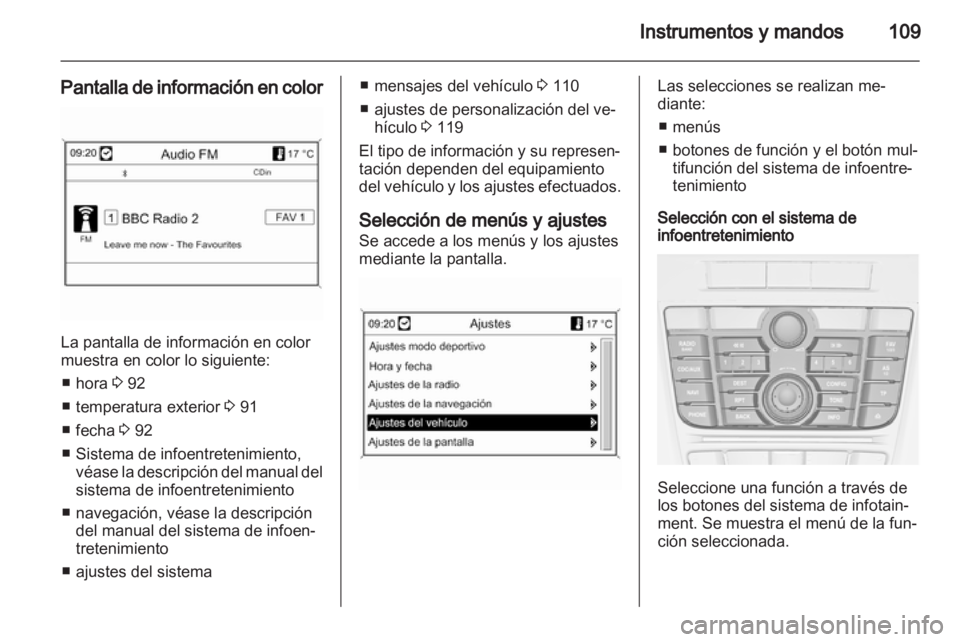 OPEL ASTRA J 2011.5  Manual de Instrucciones (in Spanish) 