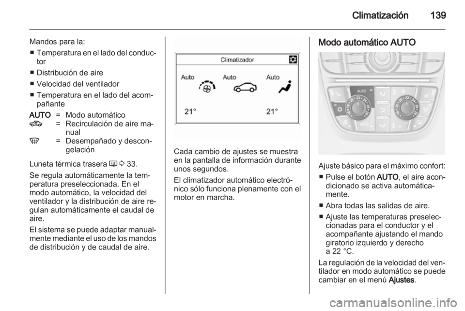 OPEL ASTRA J 2011.5  Manual de Instrucciones (in Spanish) 