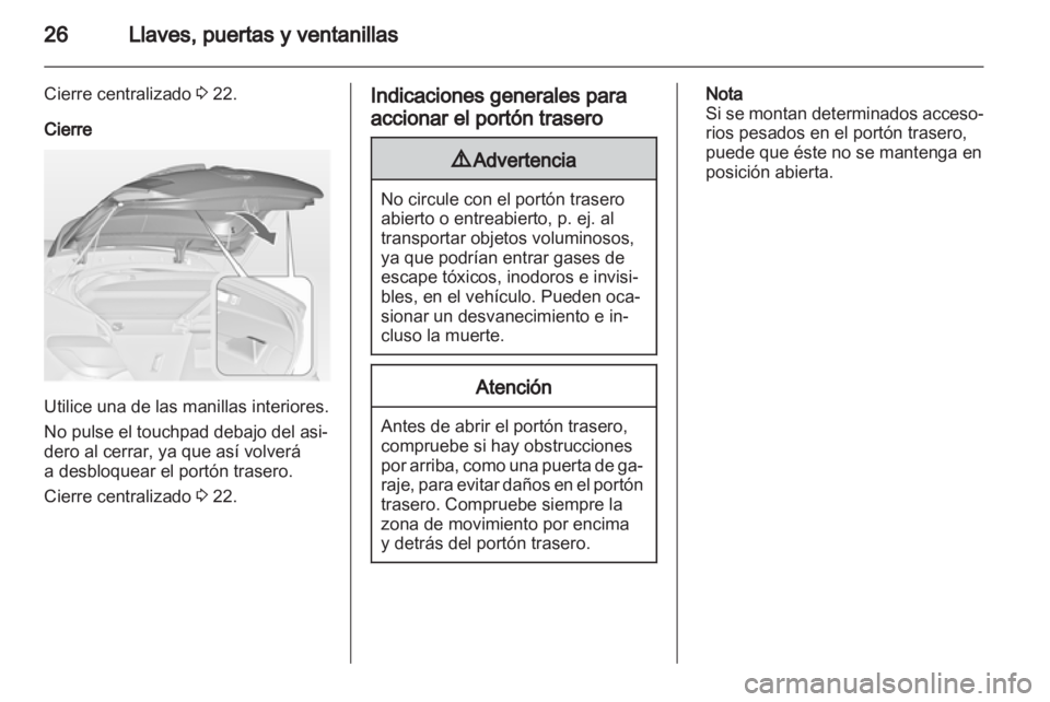 OPEL ASTRA J 2011.5  Manual de Instrucciones (in Spanish) 