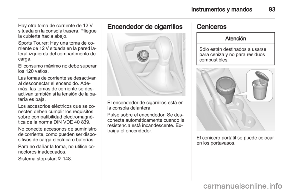 OPEL ASTRA J 2011.5  Manual de Instrucciones (in Spanish) 