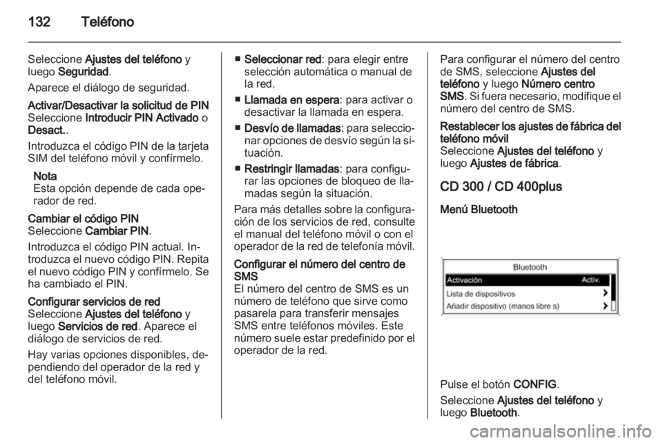 OPEL ASTRA J 2013  Manual de infoentretenimiento (in Spanish) 