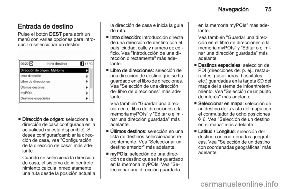 OPEL ASTRA J 2013  Manual de infoentretenimiento (in Spanish) 
