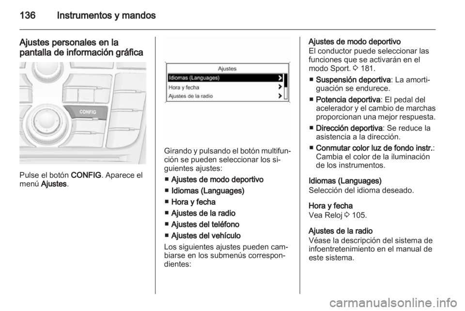OPEL ASTRA J 2013  Manual de Instrucciones (in Spanish) 