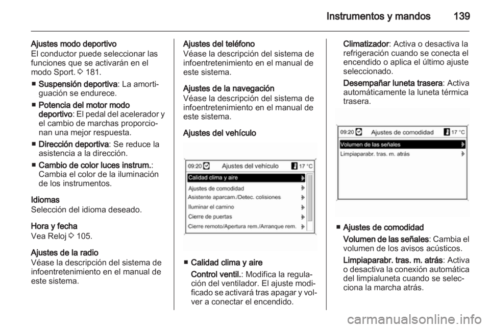 OPEL ASTRA J 2013  Manual de Instrucciones (in Spanish) 