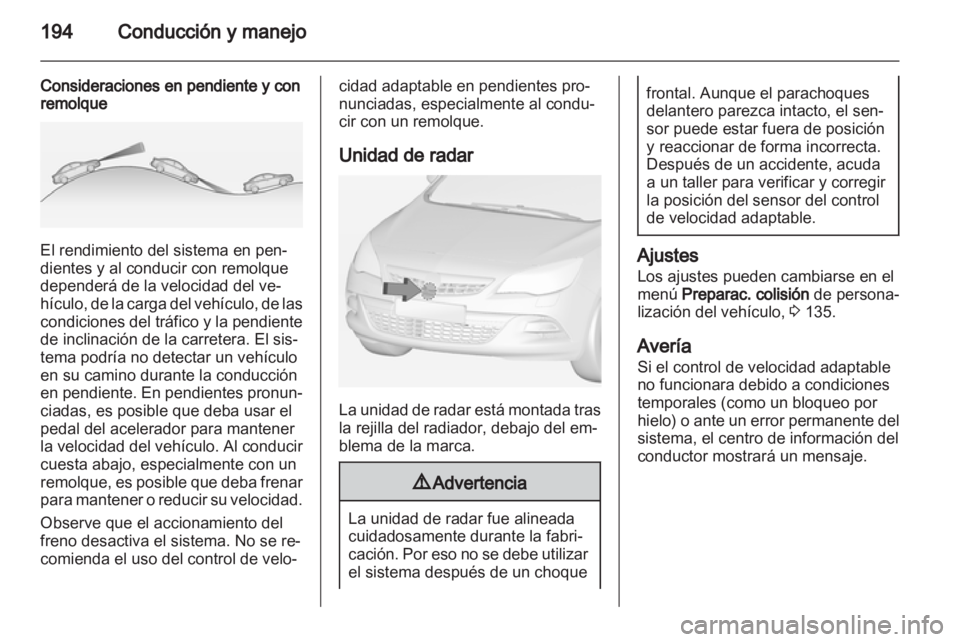 OPEL ASTRA J 2013  Manual de Instrucciones (in Spanish) 