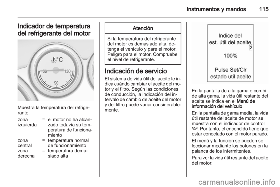 OPEL ASTRA J 2013.5  Manual de Instrucciones (in Spanish) 