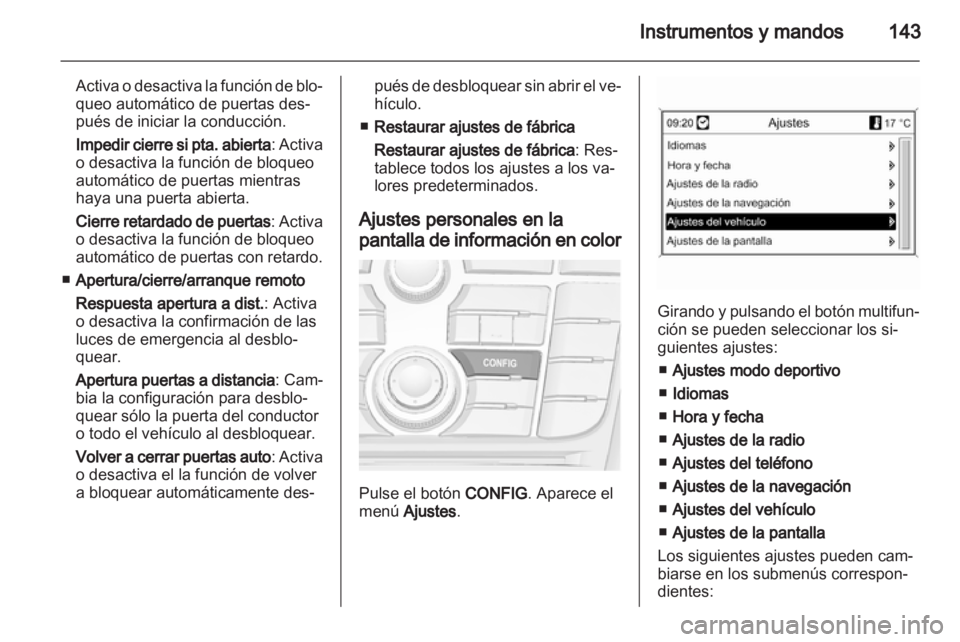 OPEL ASTRA J 2013.5  Manual de Instrucciones (in Spanish) 