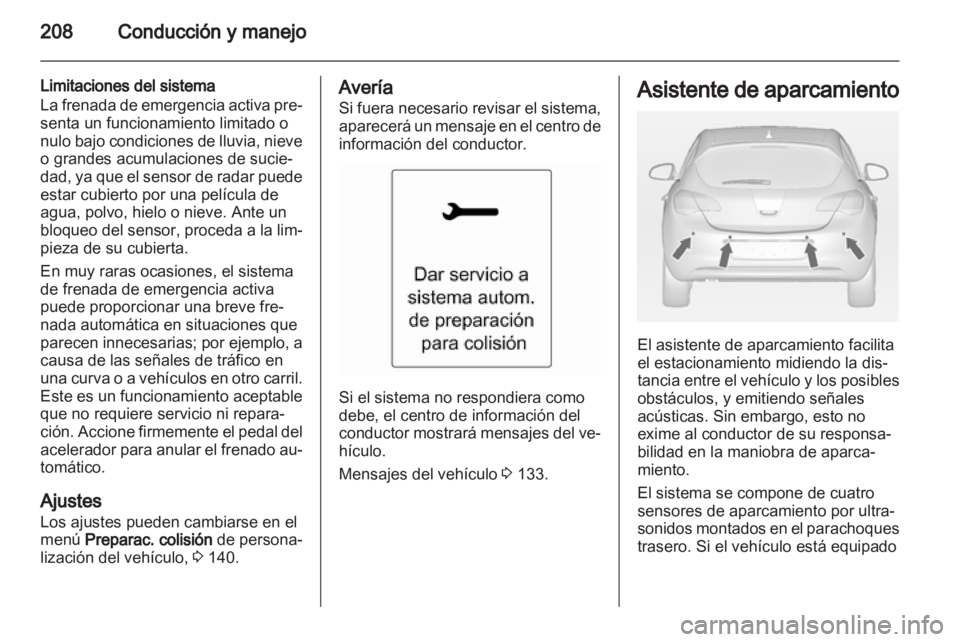 OPEL ASTRA J 2013.5  Manual de Instrucciones (in Spanish) 
