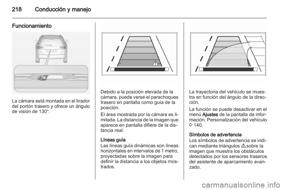 OPEL ASTRA J 2013.5  Manual de Instrucciones (in Spanish) 