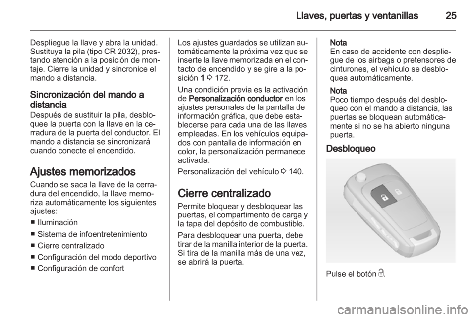 OPEL ASTRA J 2013.5  Manual de Instrucciones (in Spanish) 