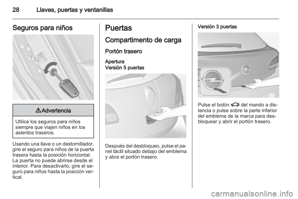 OPEL ASTRA J 2013.5  Manual de Instrucciones (in Spanish) 