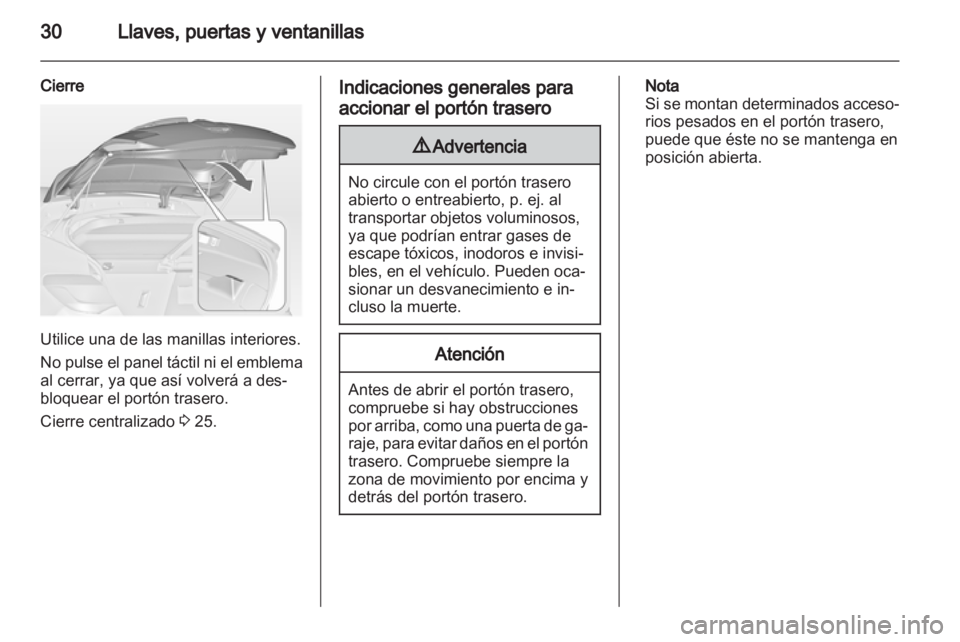 OPEL ASTRA J 2013.5  Manual de Instrucciones (in Spanish) 