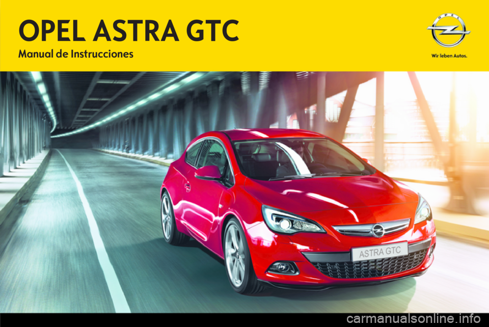 OPEL ASTRA J GTC 2012.5  Manual de Instrucciones (in Spanish) 