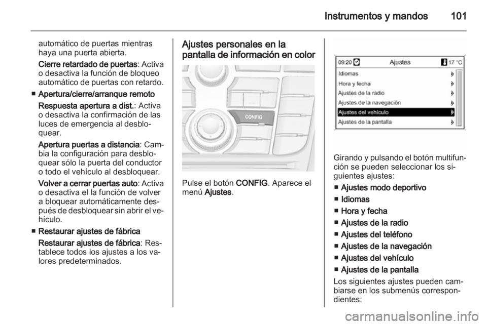 OPEL ASTRA J GTC 2012.5  Manual de Instrucciones (in Spanish) 