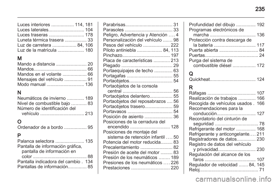OPEL ASTRA J GTC 2012.5  Manual de Instrucciones (in Spanish) 