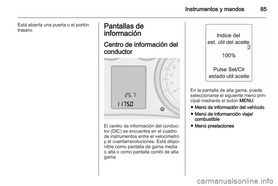OPEL ASTRA J GTC 2012.5  Manual de Instrucciones (in Spanish) 
