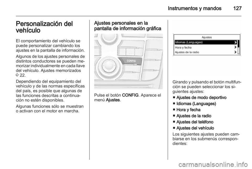 OPEL ASTRA J HB5 & ST 2012.5  Manual de Instrucciones (in Spanish) 