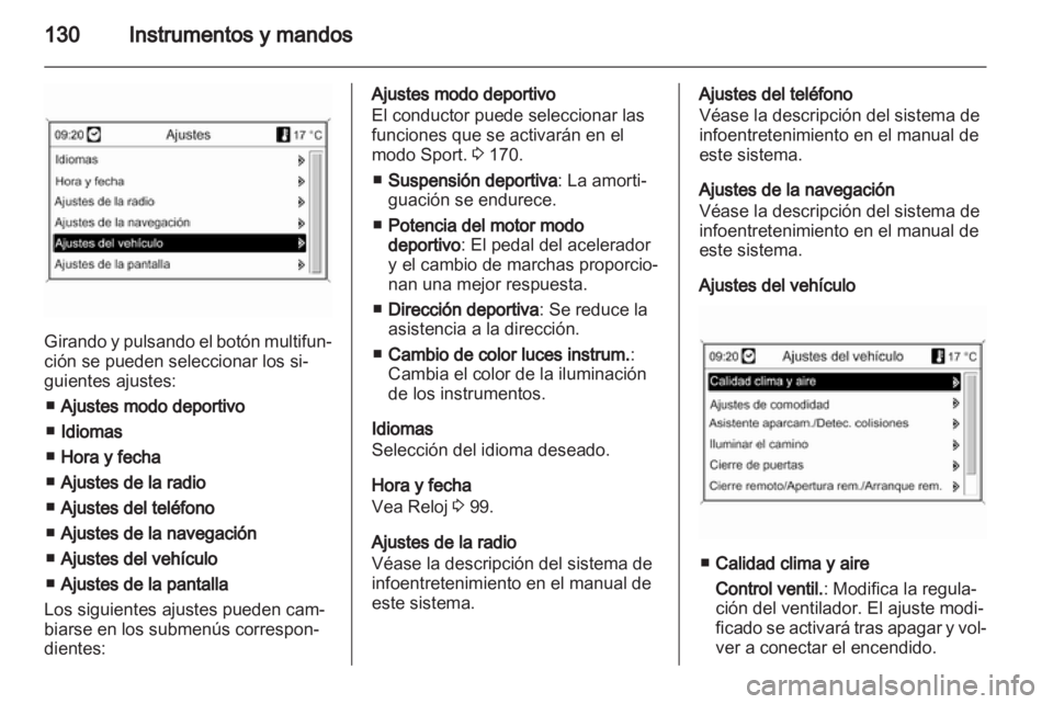 OPEL ASTRA J HB5 & ST 2012.5  Manual de Instrucciones (in Spanish) 